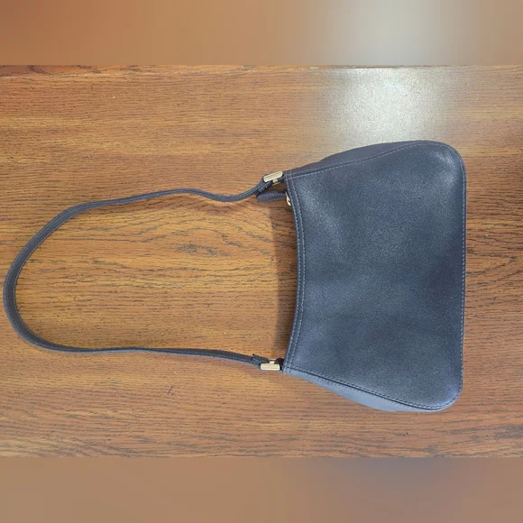 Vintage 90s Liz Claiborne Small Blue Leather Shoulder Bag Purse RARE FIND-EUC - Picture 11 of 11